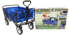 Mac Sports Collapsible Folding Outdoor Utility Wagon, Blue