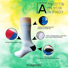 FUNINDIY Fire Softball Socks Football football Compression Socks High Socks Long Socks For Athletic,Travel