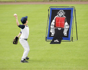 Franklin Sports Pitch Back Baseball Rebounder and Pitching Target - 2 in 1 Return Trainer and Catcher Target - Great for Practices