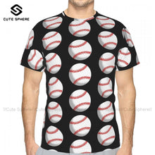 Baseball Tee Shirt Fashion Short Sleeves Polyester T Shirt Streetwear Print Tshirt Oversize Men