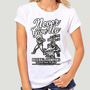 Baseball Champions - Never Give Up   Mens T-Shirt 4283X