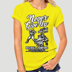 Baseball Champions - Never Give Up   Mens T-Shirt 4283X