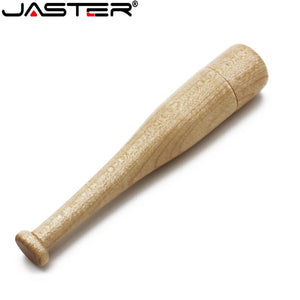JASTER (1 PCS free LOGO) Wooden USB 2.0 mini baseball wood usb flash drive pendrive 4GB 8GB 16GB 32GB 64GB memory stick