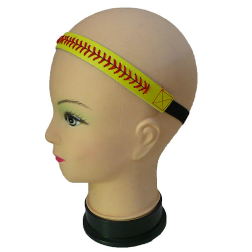 Women Leather Sport Headbands Softball Baseball Hairbands Elastic Head Bands Headwear Fashion Hair Accessories Drop Shipping