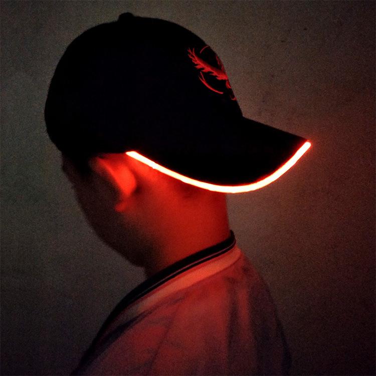 2018 New LED Hat Team Valor Team Instinct Pokemon Baseball Cap for Women Mens Fitted Hats Glow In The Dark