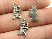 15pcs Baseball Hat Pendants Jewelry Making Baseball Charms Antique Silver Color Sport Jewelry Charms Baseball Charms