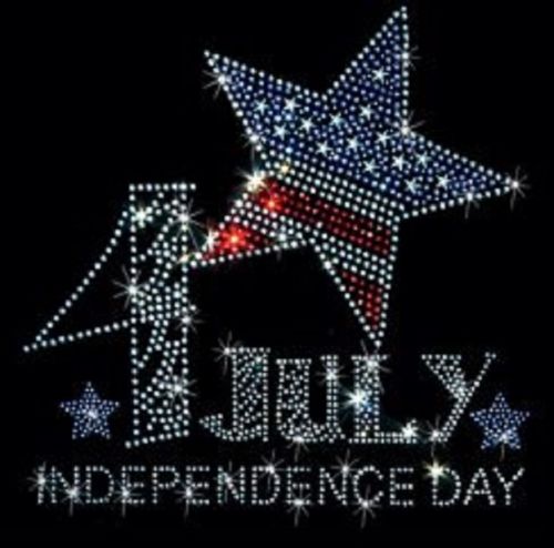 TANK TOP TEE SHIRT RHINESTONE S - 3XL USA AMERICA 4TH OF JULY FLAG PLUS SIZE TOO